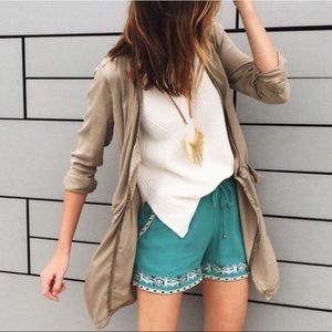 🆕 Anthropologie Embroidered Isle Shorts by Hei Hei